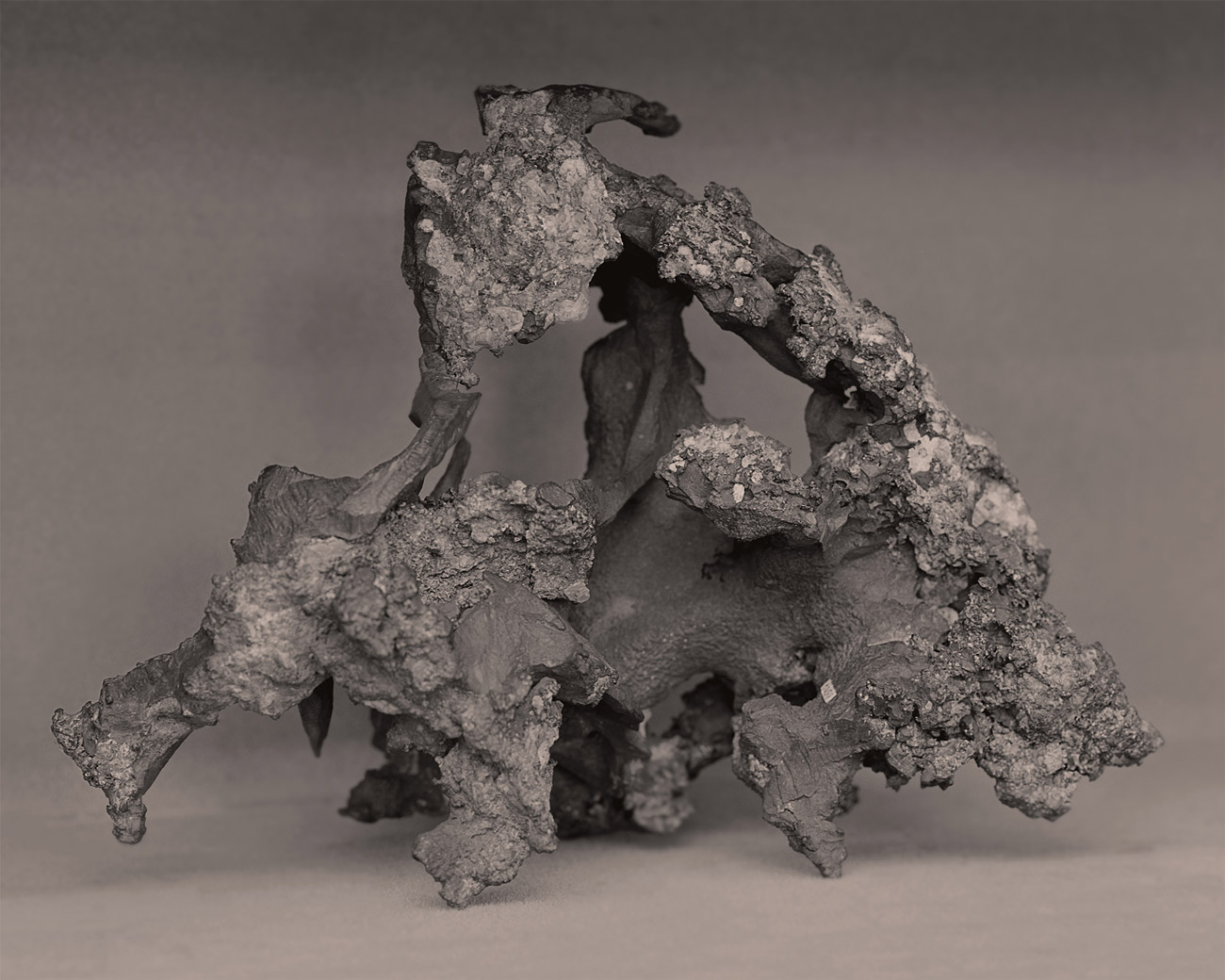 Native Copper. Mines ParisTech Mineralogy Museum, Paris, France, 2014