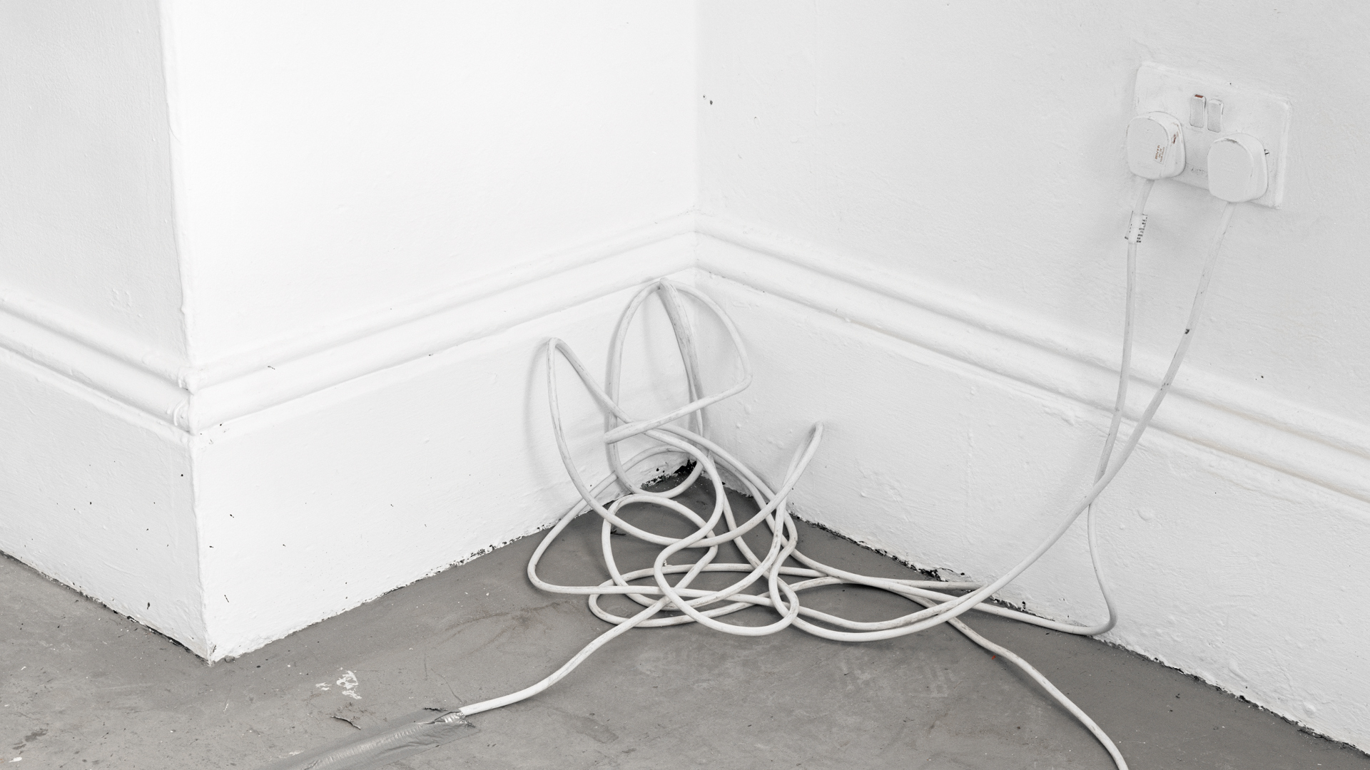 Electrical wire. Slade School of Fine Art, London, England, 2017