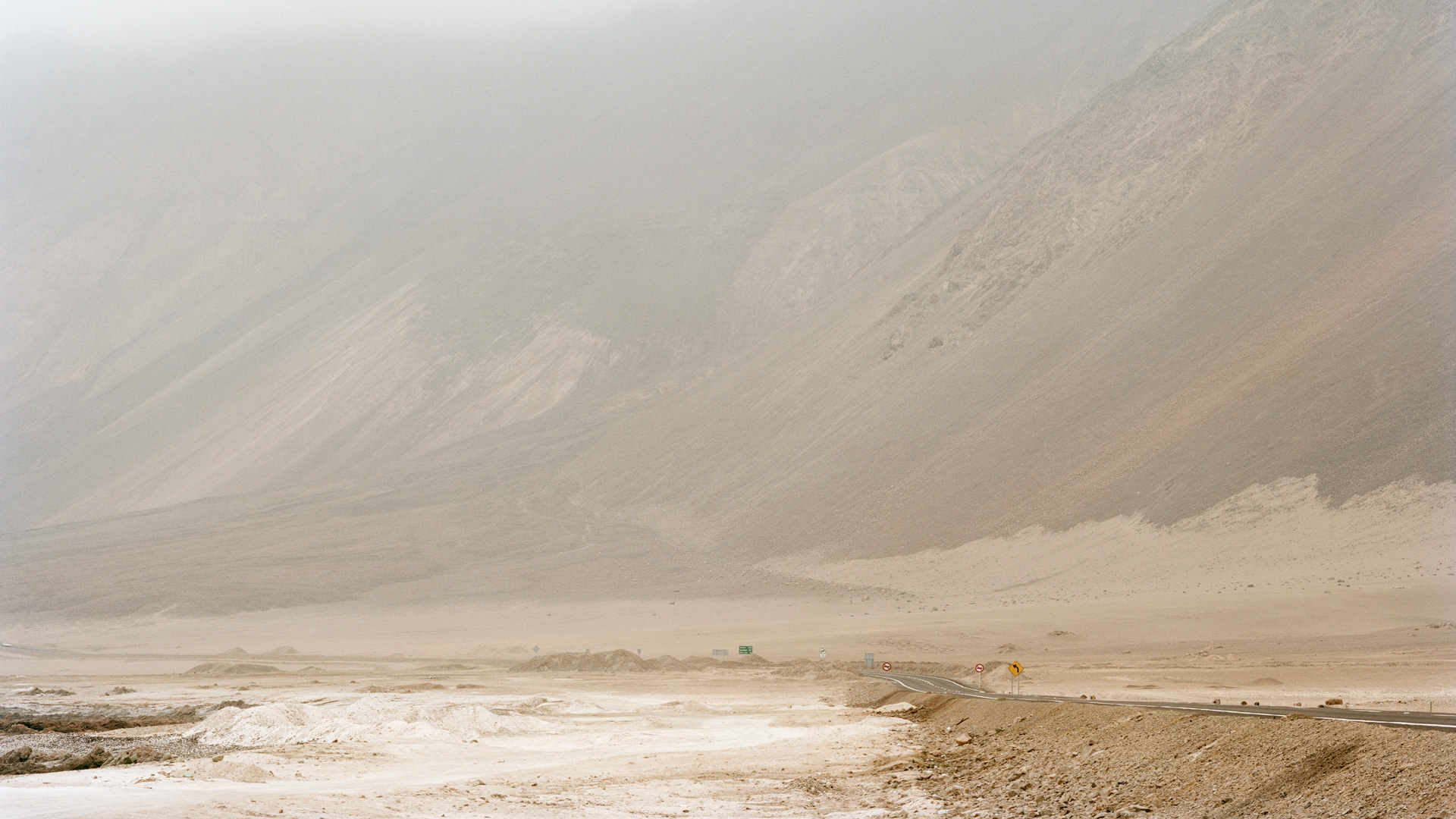Sulphuric acid route. Route 1, Atacama Desert, Chile, 2012