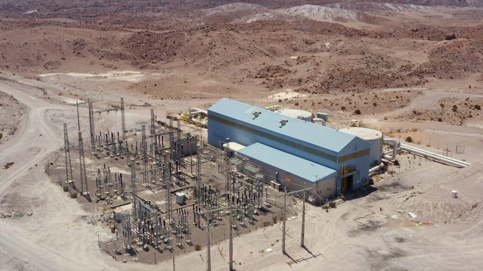 Monturaqui BHP abandoned water wells and electric plant, Atacama Desert